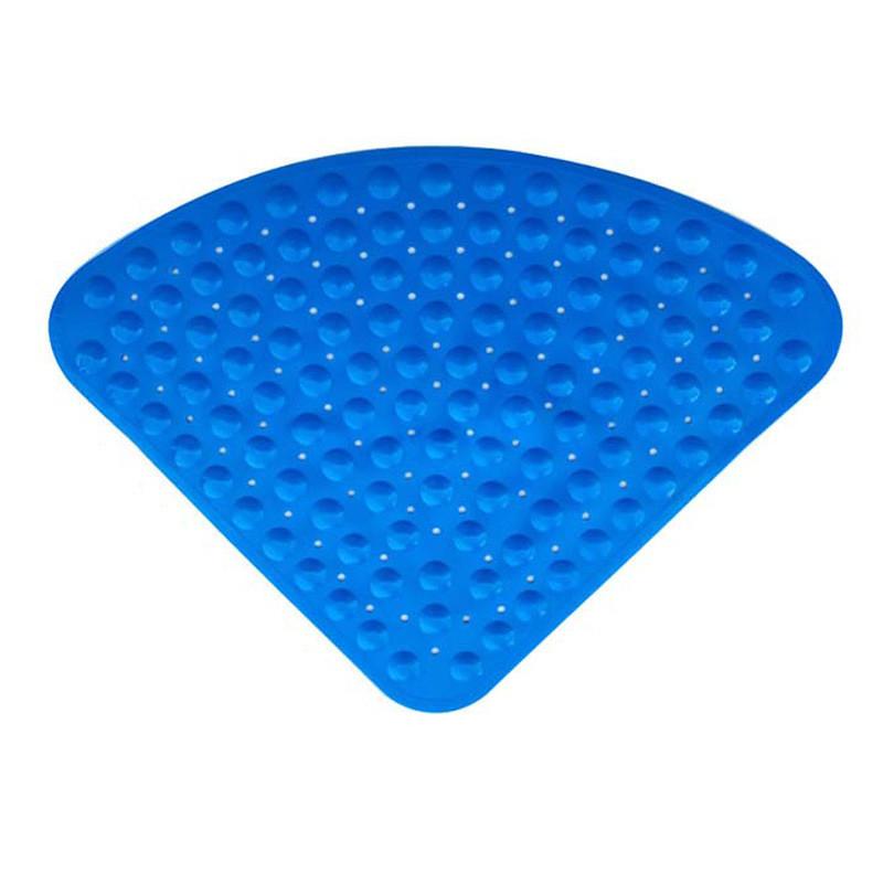 

Tpr Shower Corner Bathroom Mat Large Triangle Non Slip With Suction Bath Mats
