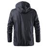Mens Waterproof Splicing Pullover Long Sleeve Hooded Sweatshirt Tops Blouse