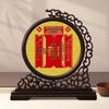 Heaven Official's Blessing Calligraphy Photo Frame: Longevity, Wealth, Treasure - High-End National Style Office Ornament