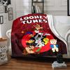 1pc Looney Tunes Flannel Throw Blanket - HD Printed Lightweight Soft Warm All-Season Blanket for Sofa, Bed, Travel026