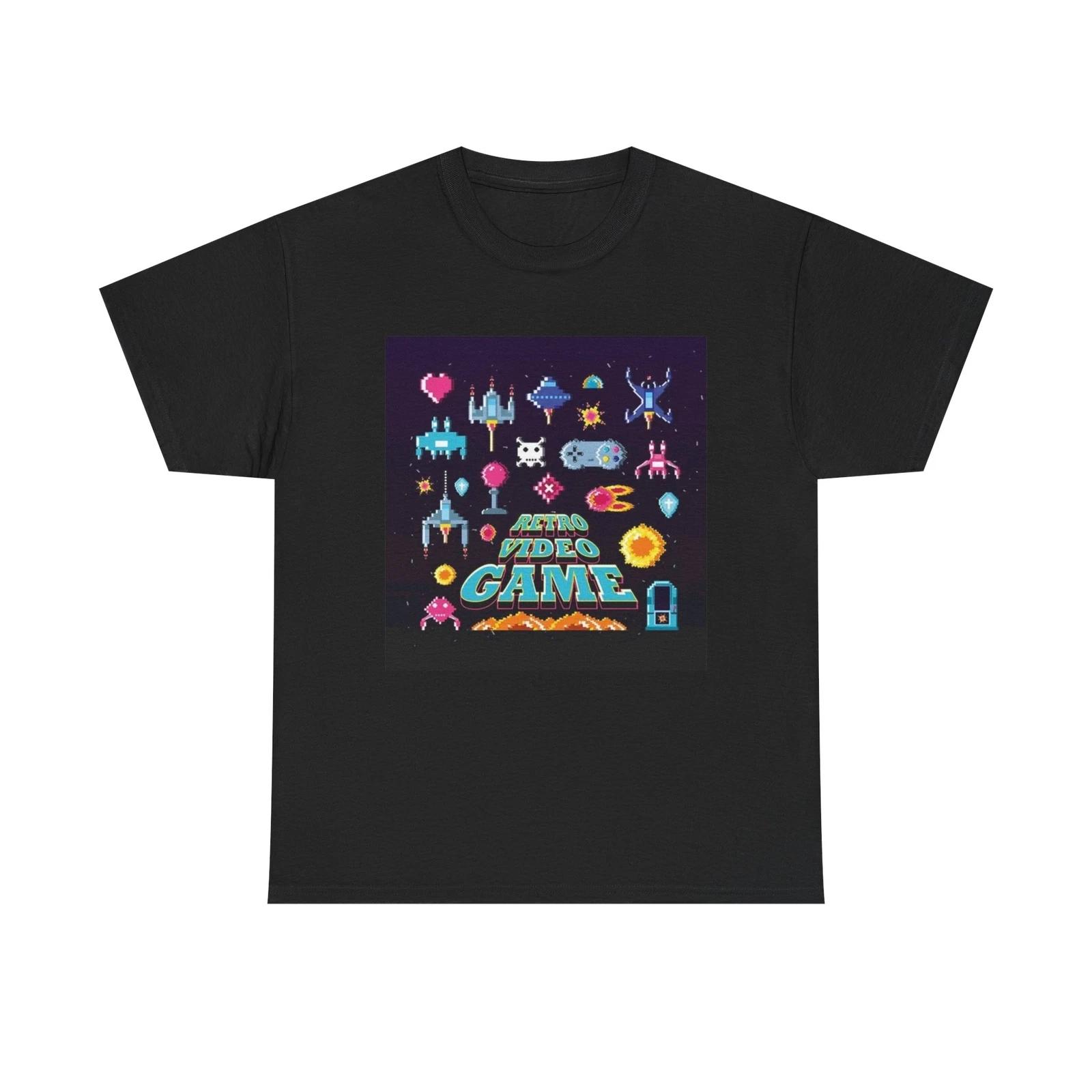Men s and Women s T-shirts Retro Arcade Gaming M