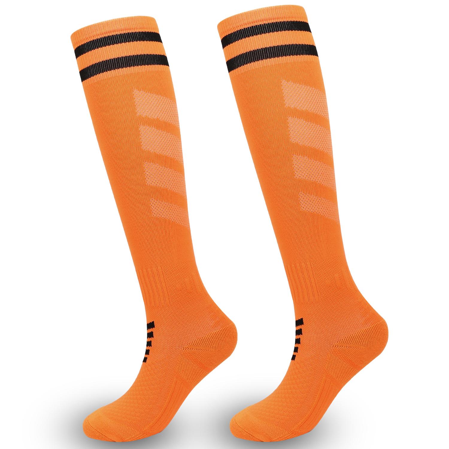 A5139 1 Pair Soccer Socks Striped Design Football High Tube Sports Socks,Size: S H