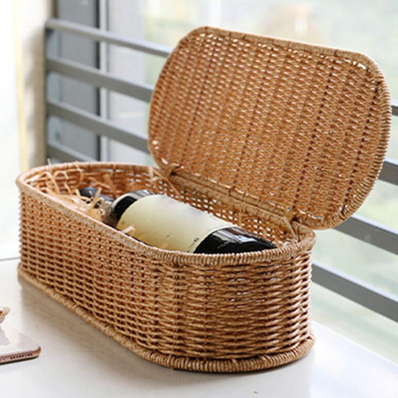 Mehrzweck-Rattan-Handgewebte Aufbewahrungskorb-Designs für Schränke, praktisch für die Heimdekoration und Aufbewahrungslösung