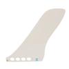 Surfbrett Finne 9,25 Zoll schraubenlose Montage Nylon Glasfaser Paddleboard Heckfinne zum Ersatz Weiß
