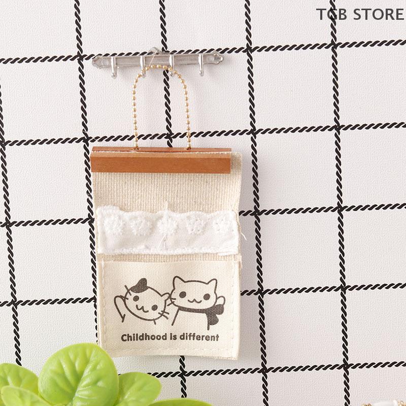 1/12 Mini Wall Storage Bag Hanging Pockets Dollhouse Cute Dollhouse Home Scene Decoration Accessories Micro Scene Photo Pros