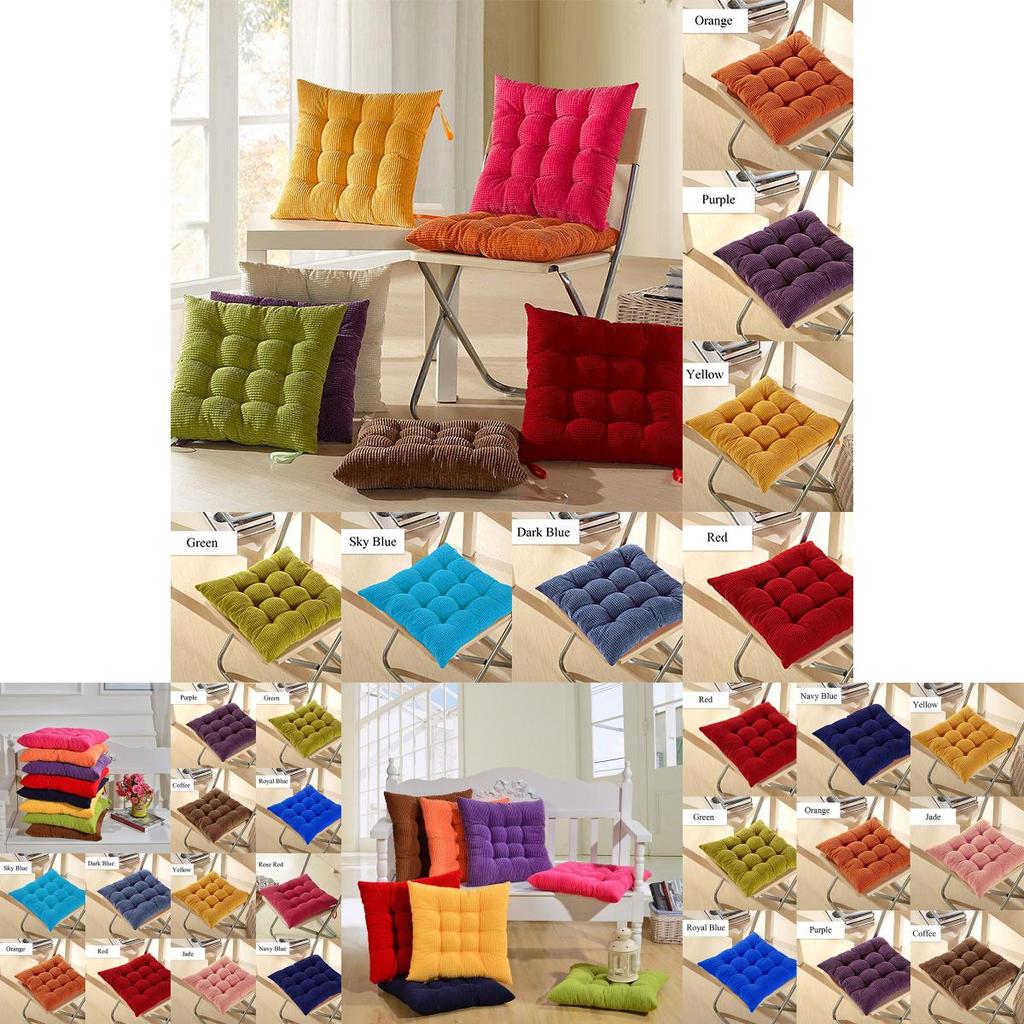 Thicker Soft Corduroy Cushion In Vibrant Colors For Home Patio And Sofa Comfort
