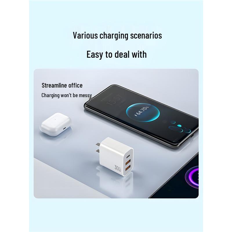 30W Multi-Port Universal USB Charger for Apple, Huawei, OPPO, Xiaomi, Vivo