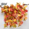 Thanksgiving Party Supplies Artificial Maple Leaf Vines Realistic Flexible Autumn Garland Fall Garland Decoration Seasonal Rattan for Home Fireplace