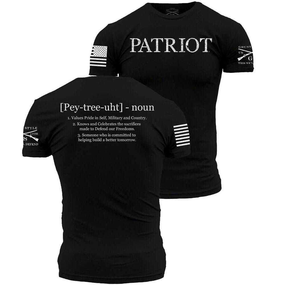 

Черная футболка унисекс Grunt Style Patriot Defined S