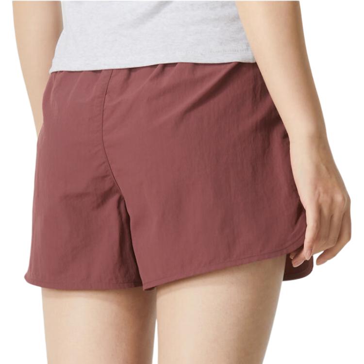 Puma Solid Color Comfortable Loose Breathable Mid Waist Casual Shorts Women Shorts Plum 630357-96