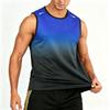 Gradient Gym Vest Men Outdoor Comprehensive Training Sleeveless T Shirts Men High Elasticity Sweat Absorbing Quick Dry Tank Tops