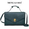 Spring and summer new niche design woven clutch envelope bag commuter fashion shoulder messenger dinner bag