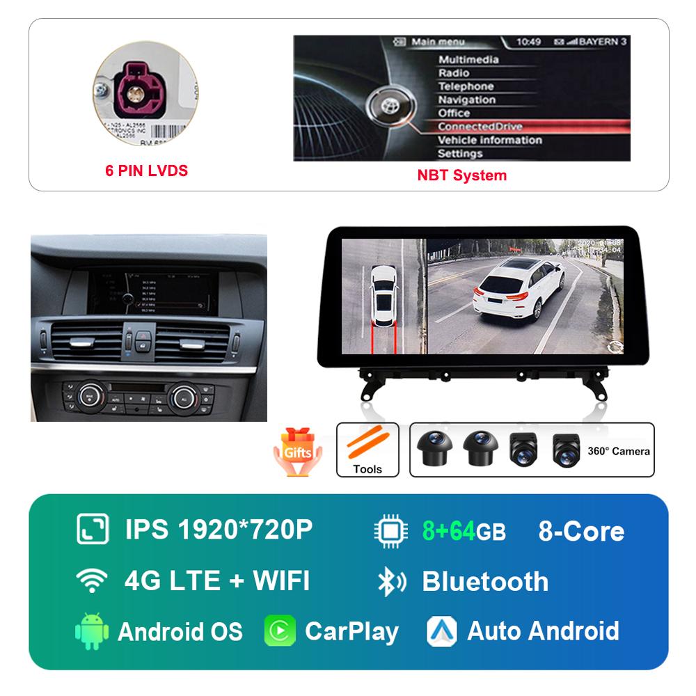 12.3 Inch for BMW 7 Series F01 F02 CIC NBT System DSP Stereo GPS HD Touch Screen Android Car Radio Multimedia Player GPS