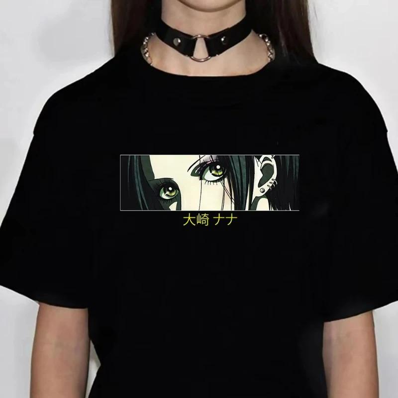 2026 Anime Nana Osaki Print T-shirts Men's Women's Short Sleeve Cotton Casual T-shirt Oversize Harajuku Streetwear Clothes for Teens