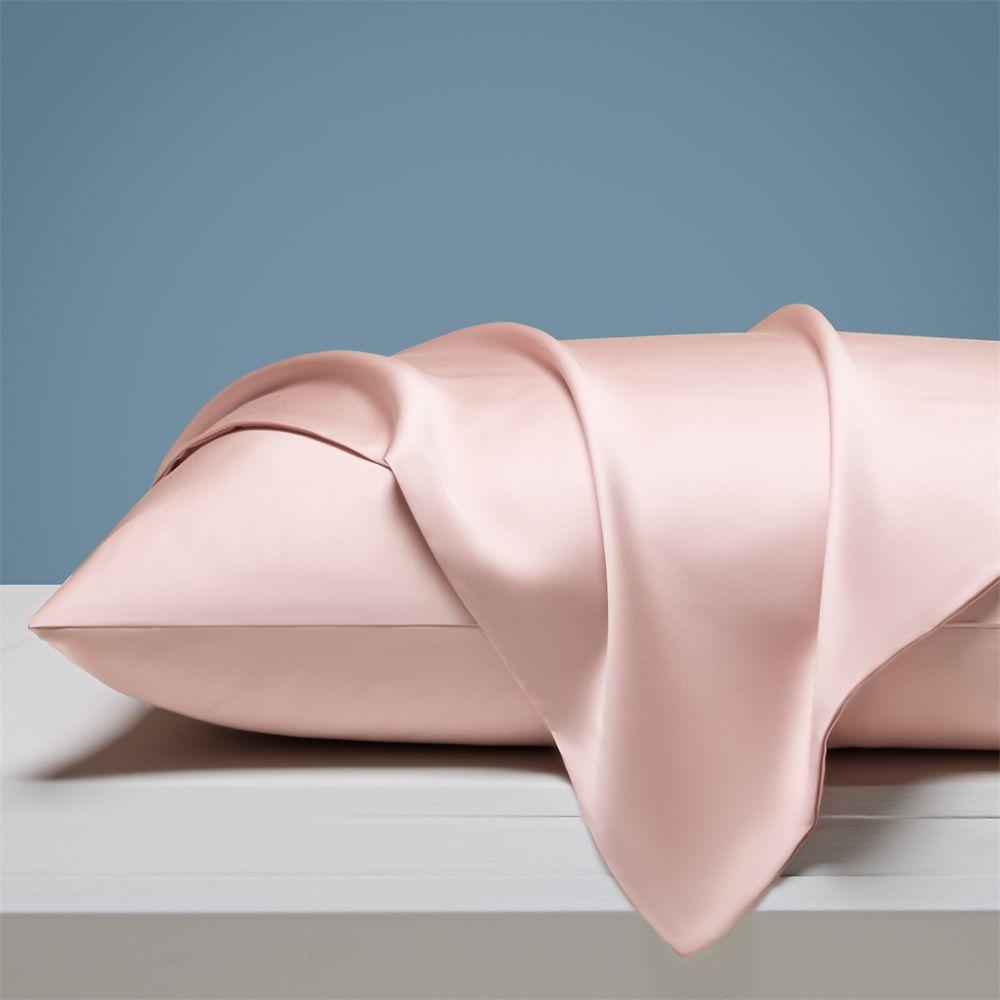 Class A 100 Tencel Pillowcases Ice Silk Cool Silk Beauty Pillowcases Solid Color Silk Pillowcases 48x74cm [one pack]