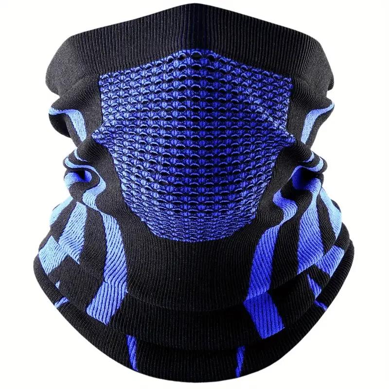 Breathable Comfortable Thermal Knitted Scarf Faces Cover Neck Warmer Bicycle Cycling Ski Tube Scarf Hiking Mask Riding Face Mask