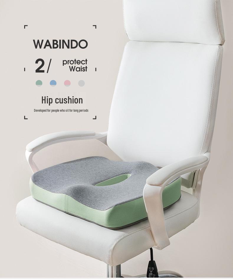 Ergonomic Memory Foam Office Chair Cushion for Lumbar Support and Long Sitting Comfort