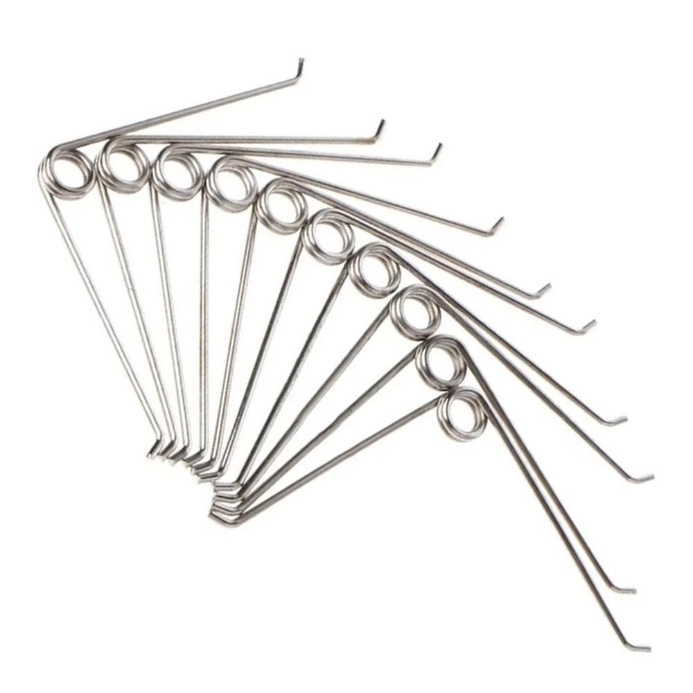 20Pcs New Gardening Hardware Compression Spring Silver Spring Steel Gardening Scissors Accessories V Shape 5x7cm Torsion Spring