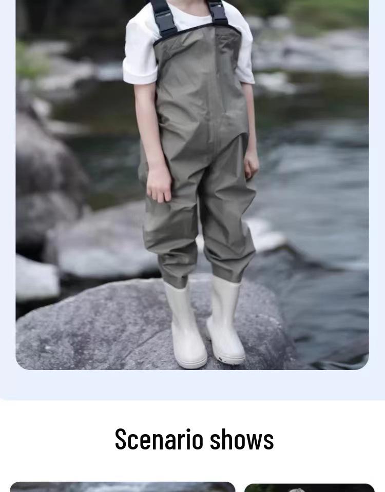 Ultraleichte wasserdichte Kinder-Wathose - Einteiliger Ganzkörperanzug für Strand und Kindergarten