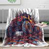 Painted Pattern of Off-road Truck Flannel Printed Blanket Suitable for All Seasons Suitable for Living Room Office Sofa Travel