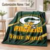 Pătură de Flanelă cu Text Personalizat Imprimeu Green Bay Packers Pătură Caldă Confortabilă Decor pentru Casă Canapea Pat