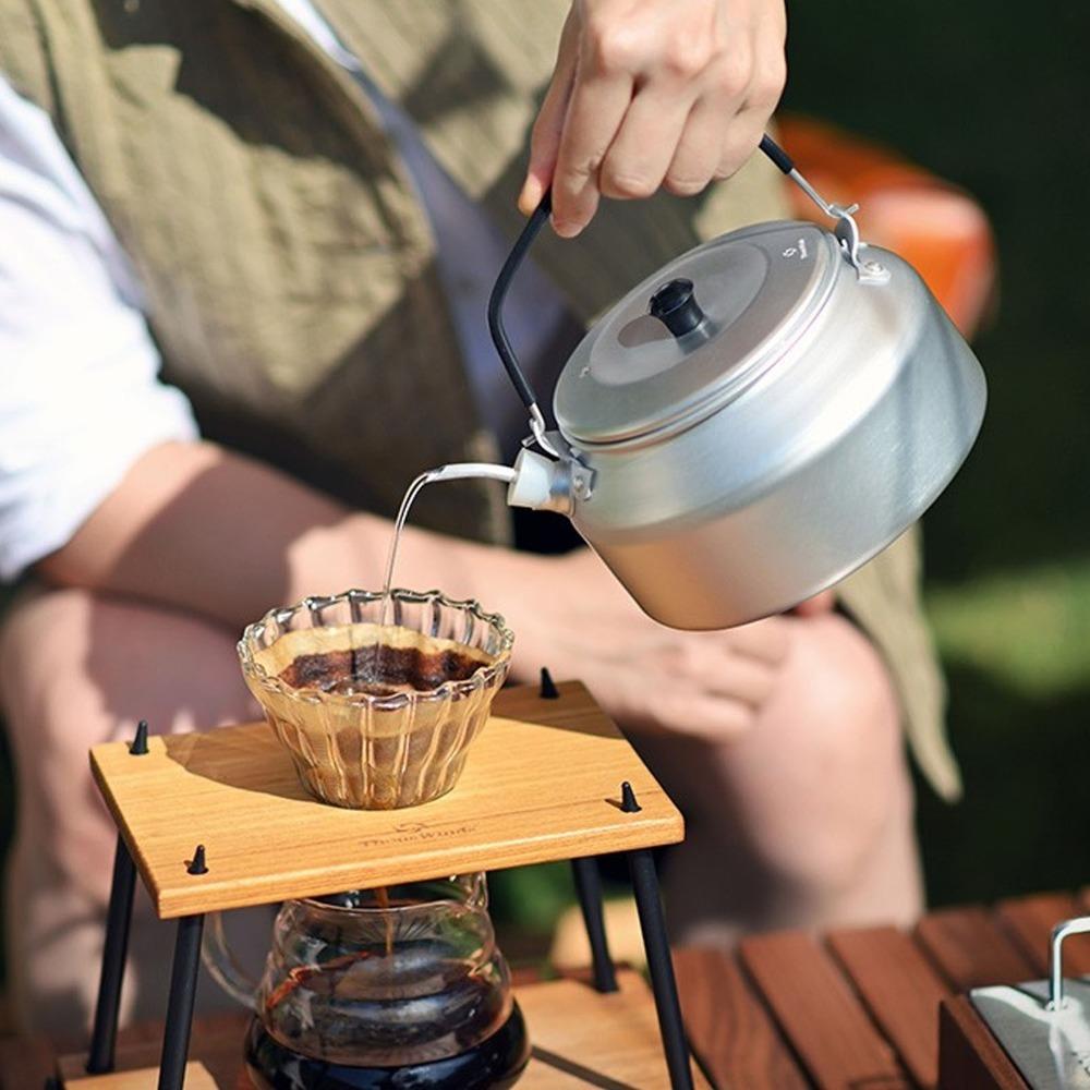 

Easy Pouring Kettle Spout Extension Stainless Steel, Silicone Pourer Spout Hiking чорний