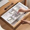 Space Saving Plastic Multi Compartment Organiser Drawer Box For Stationery Electronics Storage Smooth Sliding Drawers