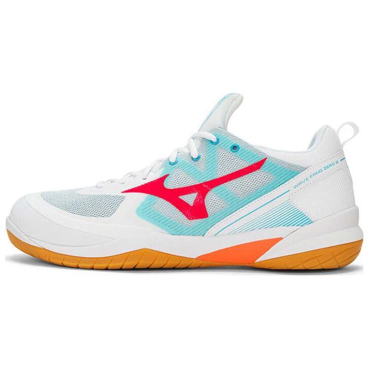 

Mizuno Fang Zero 2 Кожаные Нескользящие Прочные Низкие Бадминтонные Кроссовки Унисекс Кораллово-Синие 71GA219011 42.5