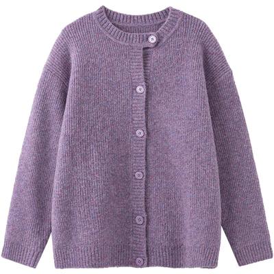 Papa Kids' Stylish Autumn Wool Blend Cardigan Jacket