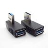 90 Angle Usb 3.0 Type A Male To Female M/F Adapter Connector Converter Extender Plug For Laptop Pc Left/Right/Up/Down