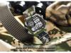Men's Multifunctional Camouflage Waterproof Sports Watch - Seven-Color Luminous Fashion Square Design