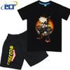 My Hero Academia anime costume kids T-shirt set pure cotton short-sleeved shorts 2-piece set for boys and girls