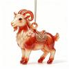 2D Acrylic Glitter Goat Pendant Creative Animal Christmas Ornament for Xmas Tree New Year Party Decoration