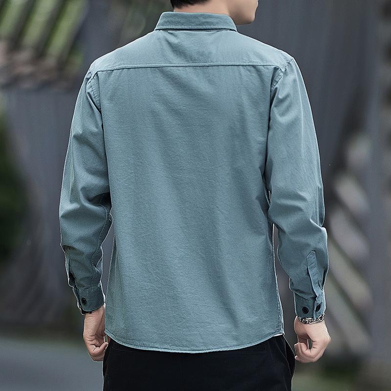 Summer Thin Long Sleeved Shirt Men's Casual Simple Youth Jacket