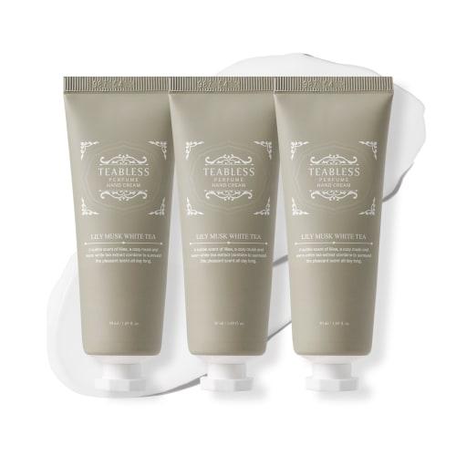 

Lily Musk White Tea Perfumed Hand Cream, Wrinkle & Whitening, Moisturizing Capsules, 1.7 oz