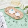 Hobbspring 32 Stück 4 Stile Verstellbare Leere Ringe Edelstahl Fingerring Fassungen Cabochon Ringe Herstellungs-Kit 8/10mm Ring Basis Pad mit Glas