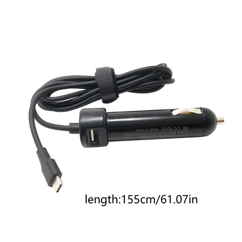 65W 45W USB Type C Universal Laptop PD Car Charger Power Supply Adapter for Laptops Notebooks Charge Cable Replacement