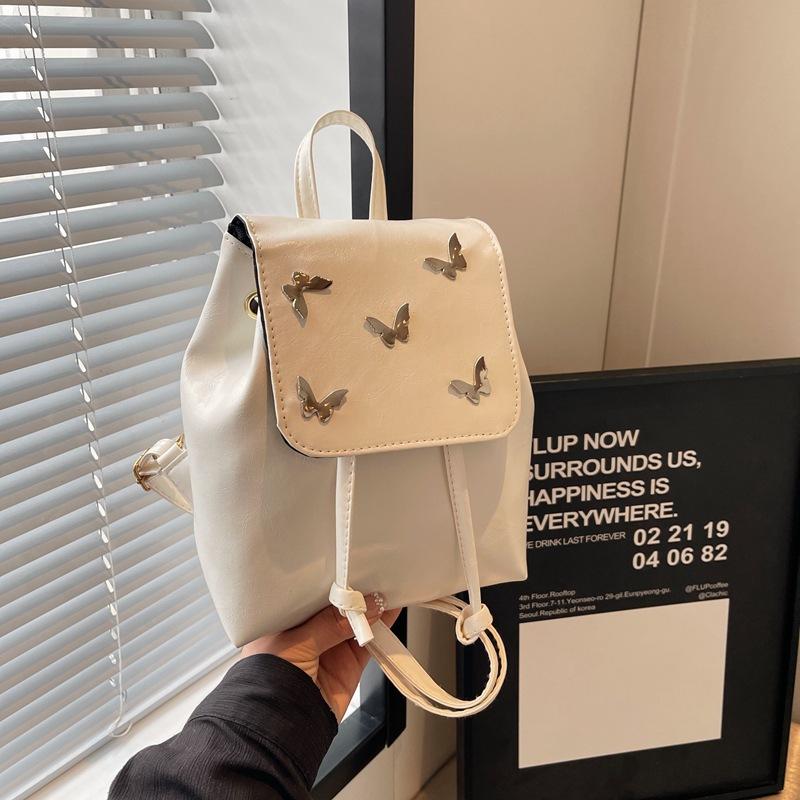 Korean Version of Niche Beautiful Butterfly Backpack Large Capacity Fashion Shoulder Bag Summer Women's Personalized Commuter Bag No
