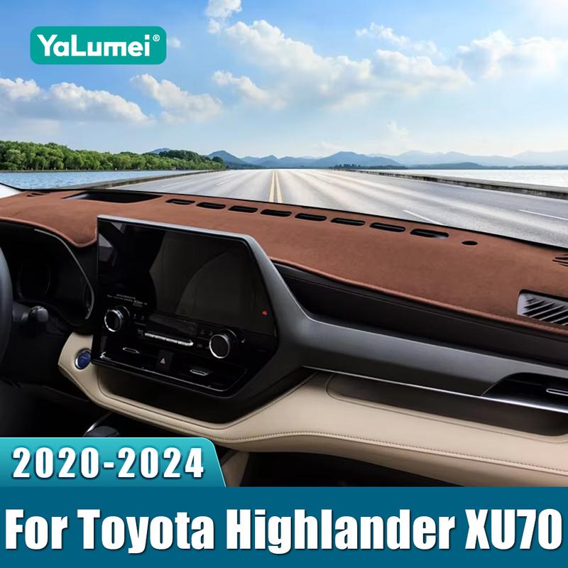 For Toyota Highlander XU70 Kluger     2024 Car Dashboard Cover Dash Mat Sun Shade Non-slip Pad Accessories