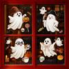 Halloween Static Window Clings with Cute Decorations for Store Window Glass Display