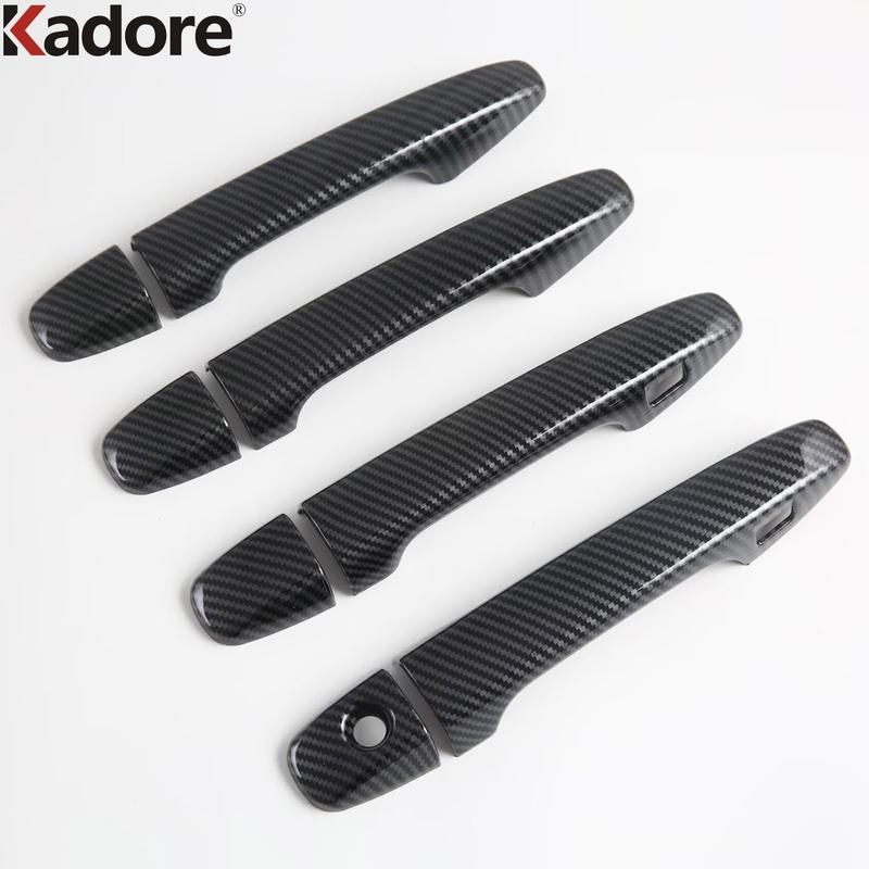 For Subaru Forester 2025 2026 Carbon Fiber Door Handle Cover Trim Side Door Handles Bowl Cup Frame Overlay Car Accessories