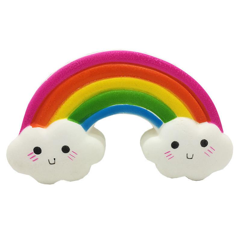 

Cartoon Rainbow Stress Relief Toy With Soft Pu Foam Material For Kids And Adults