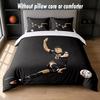 Kylian Mbappe Design Bed Bedding Set 1 Duvet Cover + 2 Pillowcases Soft Breathable Household Bed Linens