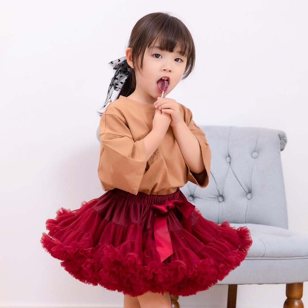 Girls Tulle Skirt Baby Children Tutu Pettiskirt Skirt Kids Fluffy Ballet Skirt Party Princess Girl Clothes