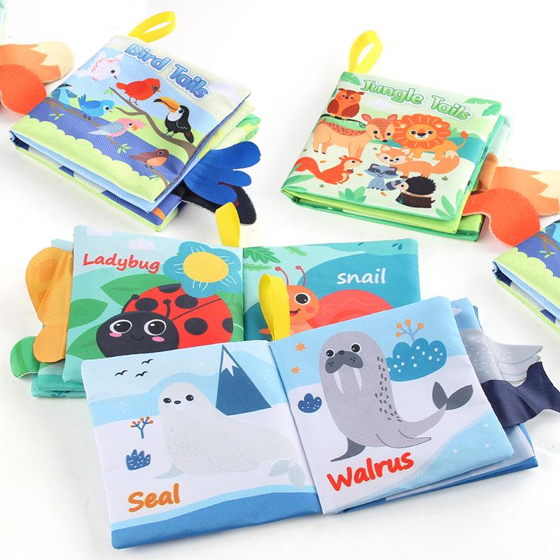 Sea Animals Baby Cloth Book: Tear-Resistant Early Education Toy for Multiple Cognition