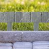 40PCS Plastic Garden Edging Border Imitation Stone Fence Panels Patio Outdoor Barrier for DIY Lawn Yard Landscape Plant Fence