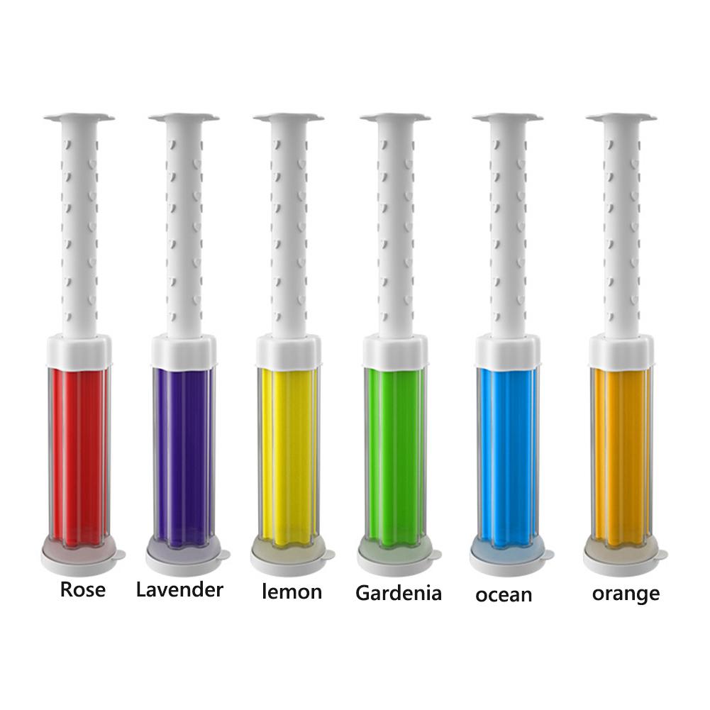 5Pcs Toilet Cleaner Gel Deodorant No Trace for Bathroom Fragrance Cleaning (Lemon)