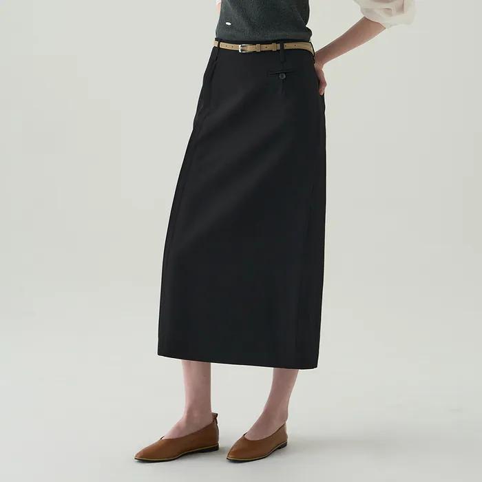 Liner Slim Cow Leather Belt [BEIGE SUEDE]