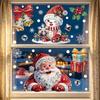 Christmas Decoration Window Stickers Traceless Home Window Decorations Static Cling New Year Xmas Festival Party Decor Pvc