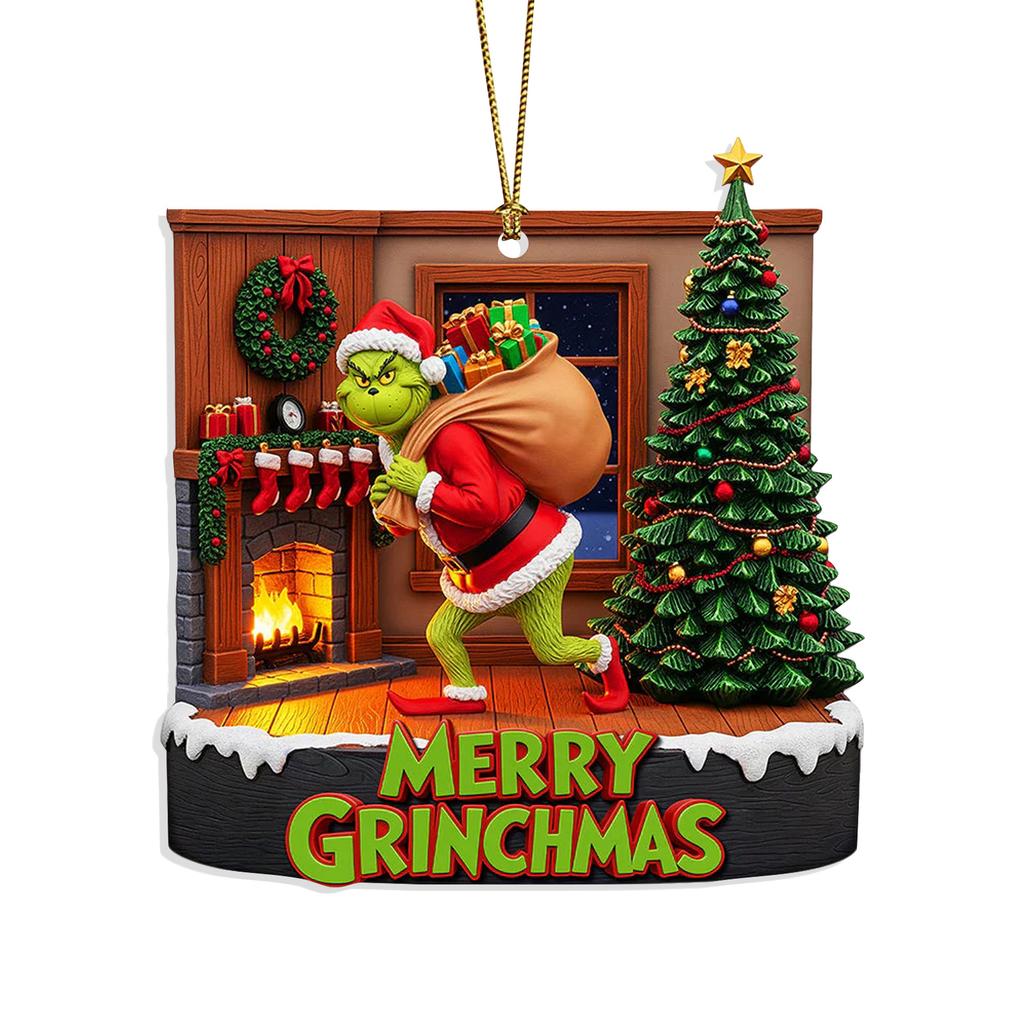 Christmas Tree Decorations - Funny Christmas Tree Ornaments - Funny Green Doll Christmas Pendant Ornaments Indoor Home Party Gifts